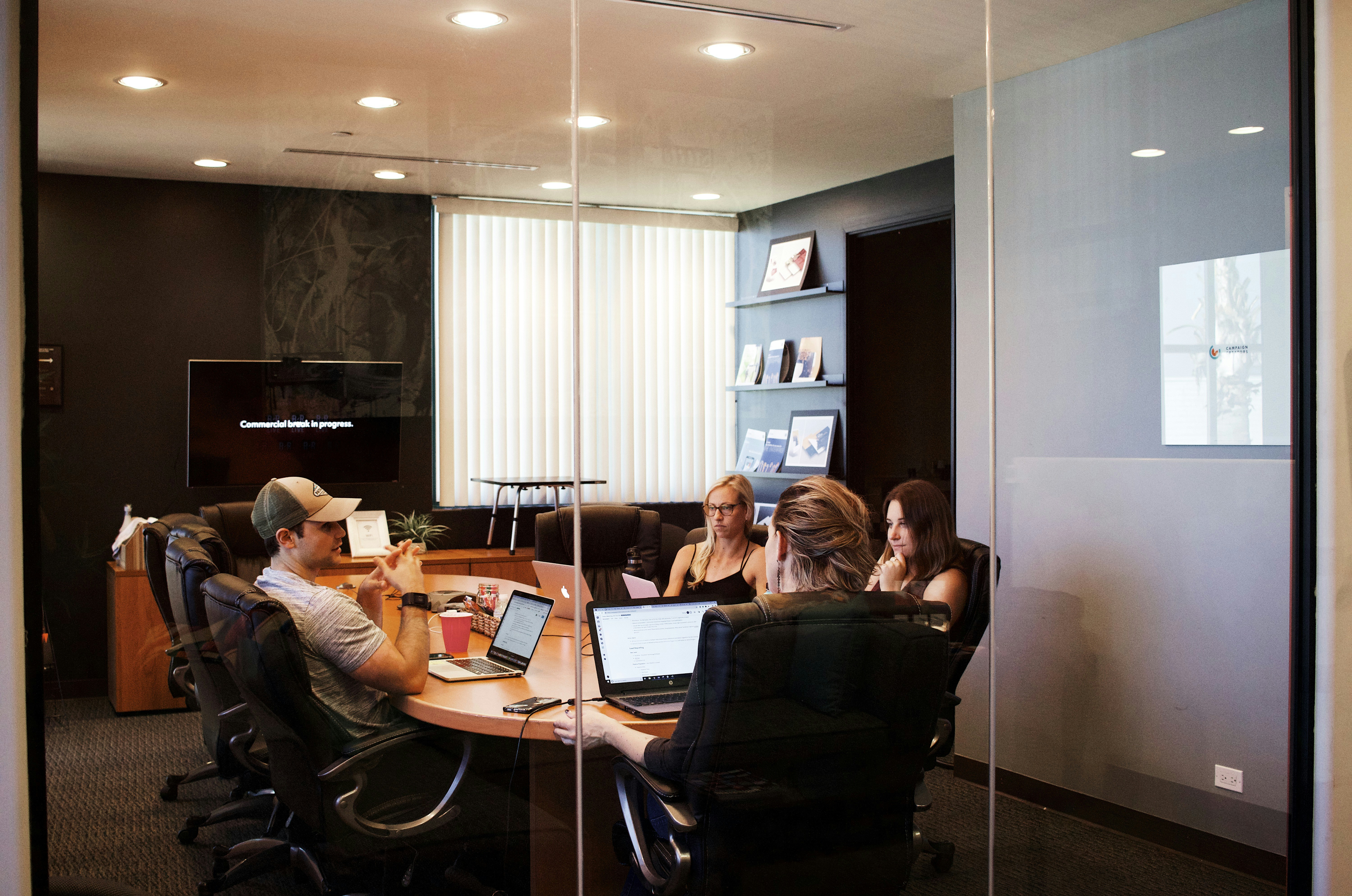 Group of executives in a meeting 